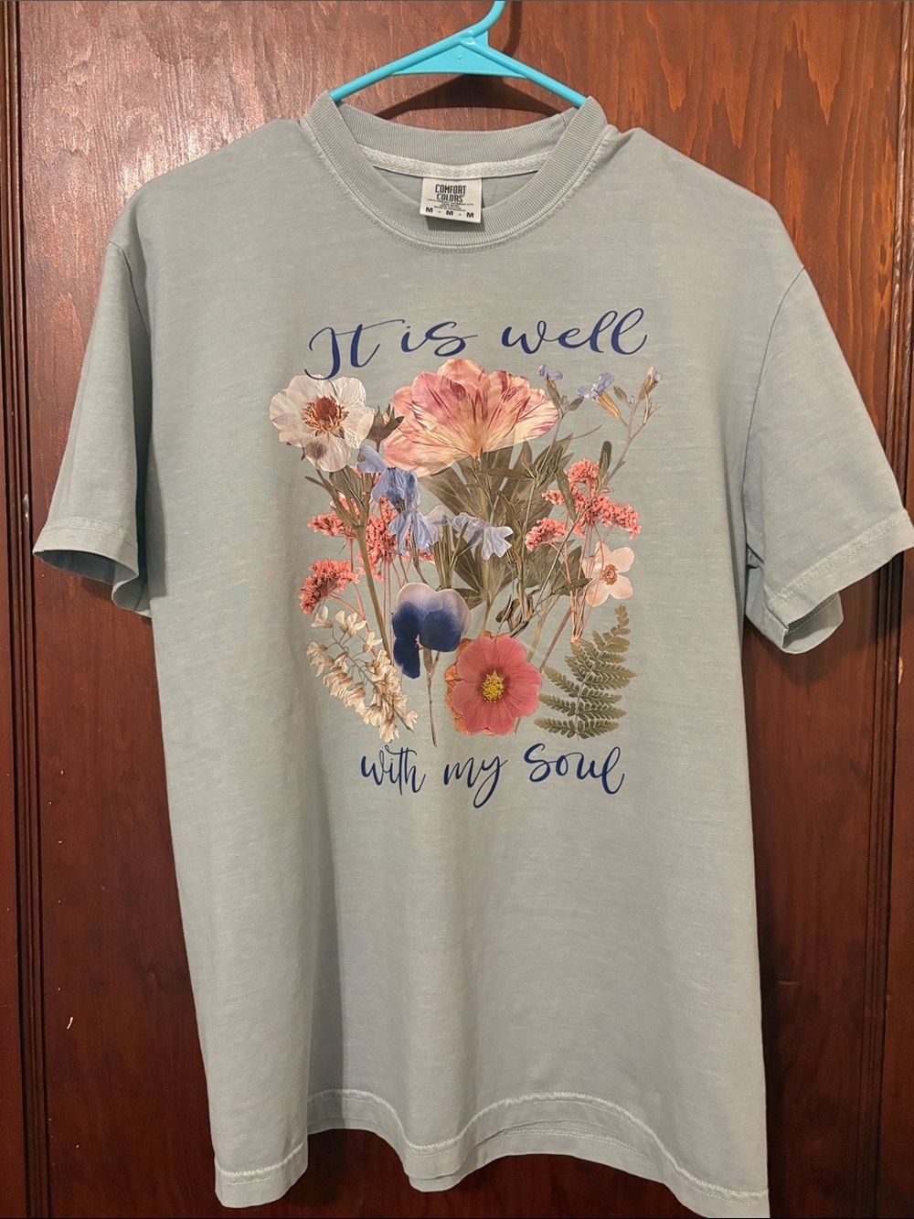 Comfort Colors Light Sage Green Crewneck Tee - Picture 3 of 7